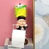 Creative Toilet Paper Holder Statue Funny Monkey Tissue Stand Rack Sculpture Decorative Resin Figure Living Room Bathroom Decor