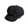 Color Solid Letter A Retro Beret Hat Ladies Polyester Fabric Fashion Accessory