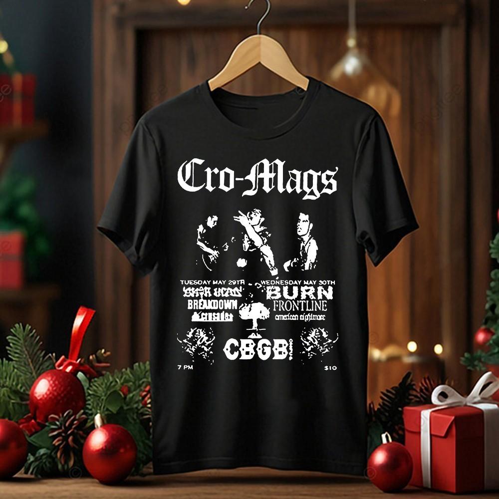 Хэллоуин Cro-Mags Рождество Мужская Все размеры 20D2261 Унисекс Футболка L