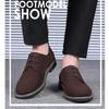 Dress Oxford Shoes Classic Lace Up Casual Suede Leather Velvet Low Top Business Long 40 Feet Length [Asifn] Men's Shoes, Brown, 25.0cm"