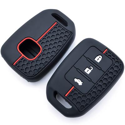 3 Buttons New Silicone Car Key Fob Cover Case Shell For Honda Accord Civic Crv Jazz Hr-V Hrv 2013 2014 Remote Holder