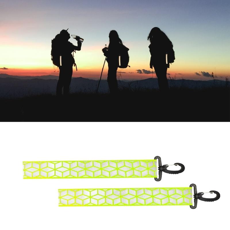 Safety Reflector Cycling Keychain Reflective Pendants Bag Safety Marker