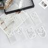 White Mesh Bead Embroidery Cloth Sticker Retro Love Flower Pocket Sticker Decorative Top Dress Accessories