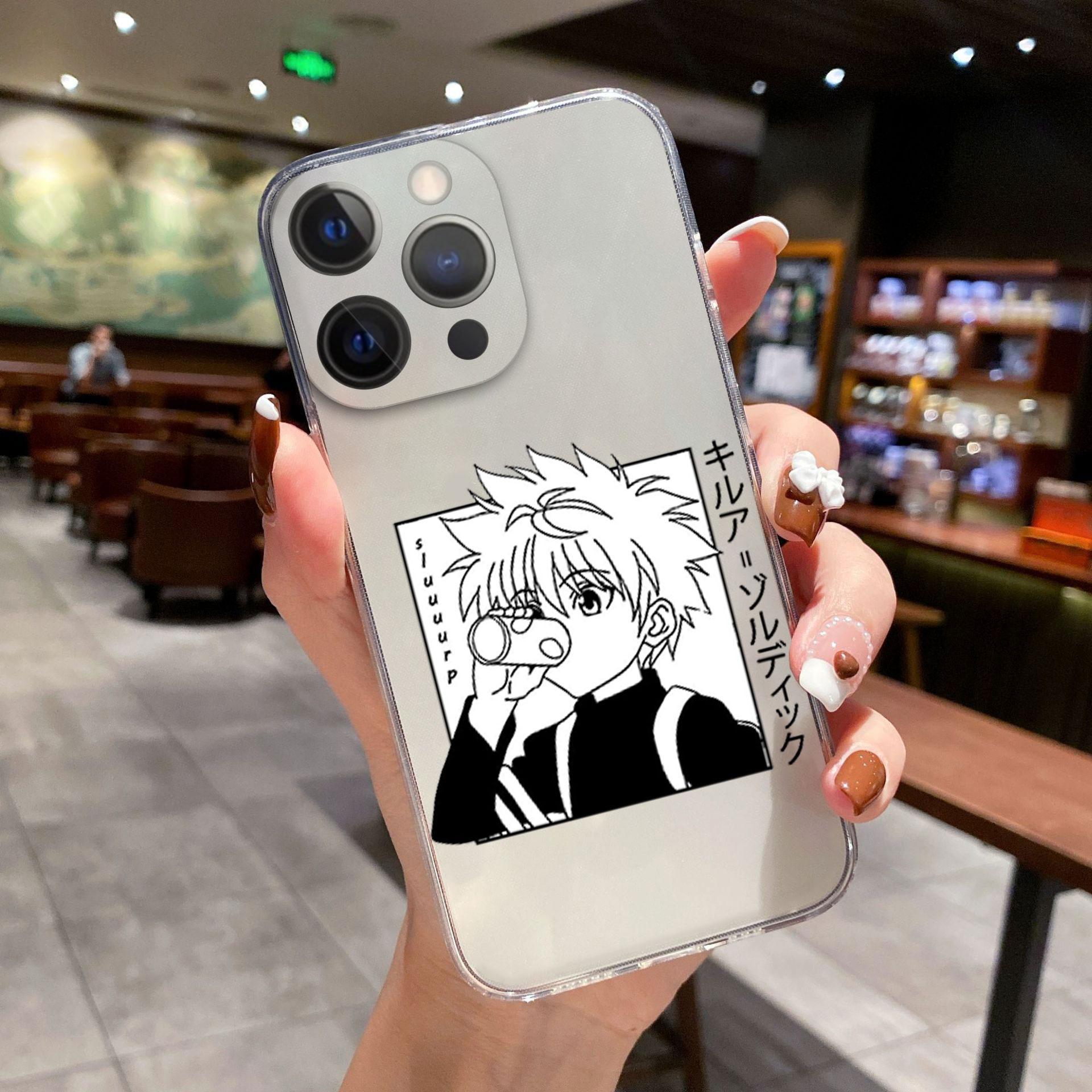 

Чехол для телефона с аниме Hisoka Hunter X Hunter для iPhone 11 12 13 Pro Max X XR XSMAX X 6s 8 7 Plus 13Mini, прозрачный мягкий бампер, задняя крышка iPhone 12 Mini