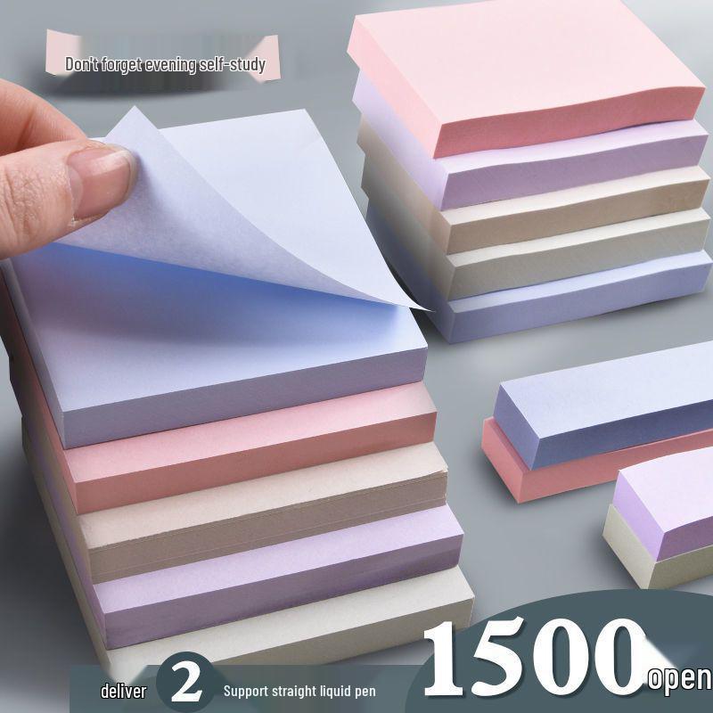 Morandi Korean-Style Sticky Notes - Medium, Strong Adhesive Memo Strips