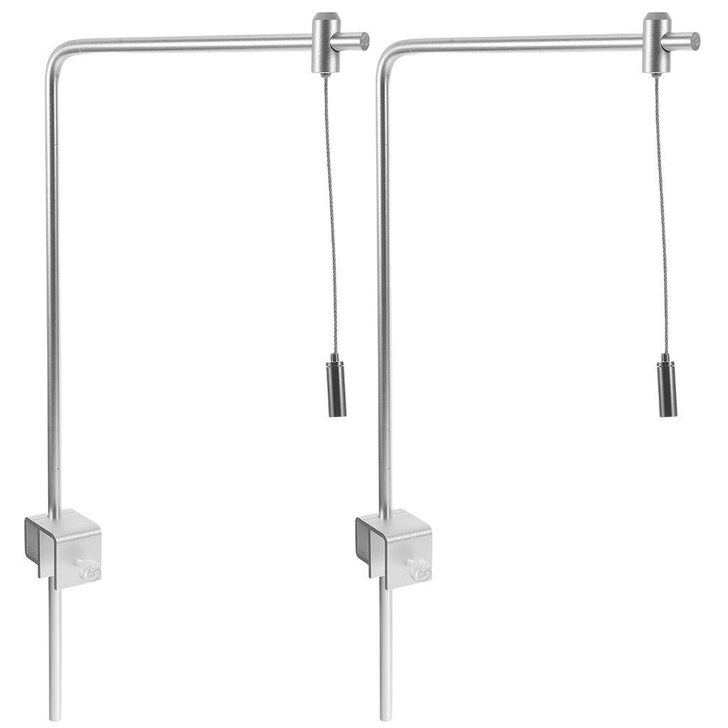 2Pcs Adjustable Aquarium Light Stand Aluminum Alloy Lamp Holder for Fish Tank Saltwater Freshwater High Brightness Lighting