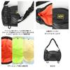 KiU Puffy Gathered Handle Bag, Waterproof and Water-Repellent, Gathered, Padded, Drawcord-Adjustable Length, Simple, Stylish, Cute, Casual, Outdoor,