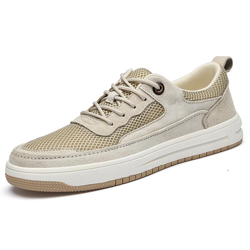 Genuine Leather Men's Shoes New Man Casual Shoes Breathable Skateboard Footwear Hot Sale Sneakers Leisure Walk Trainers