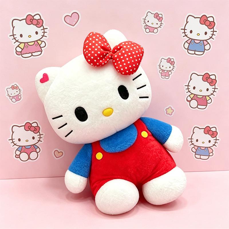 Hello Kitty Plush Doll with Bow Knot - Large Hug & Sleep Pillow