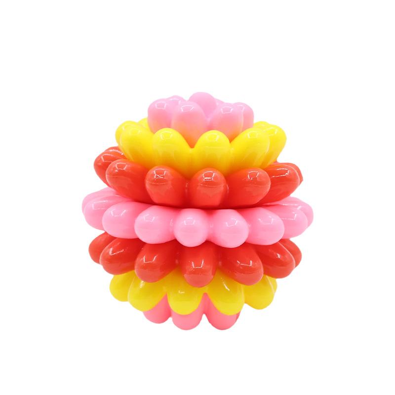Indestructible Dog Chew Toy/TPR Bite-Material/Vibrant Colors/Chewable Teething Toy for Dog/Soft Training Ball for Aggressive Chewer