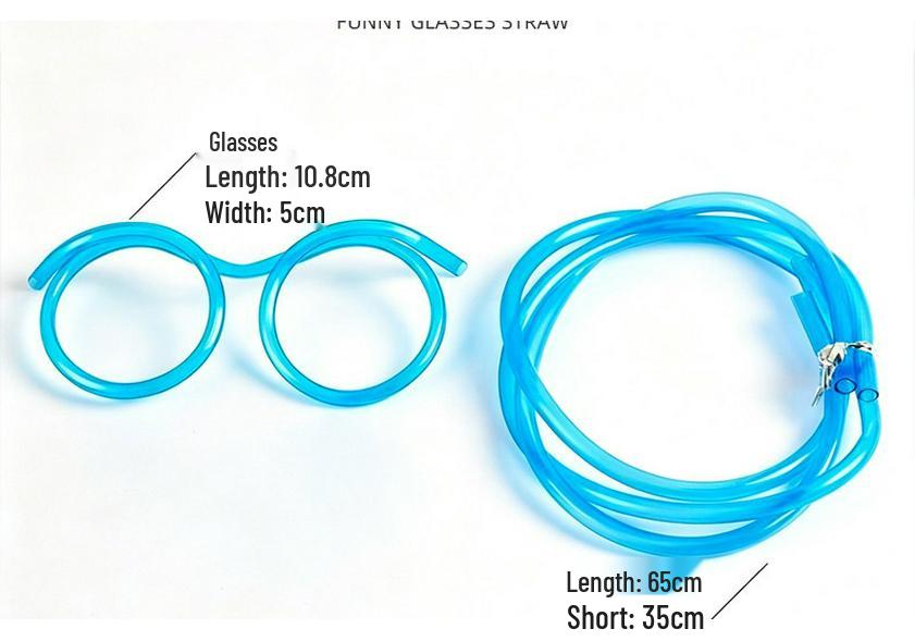 Creative Funny Straw Glasses: Cute, Extra-Long Soft Tube for Lazy Person and Kids to Enjoy Drinks in Style