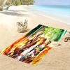 Superhero Clash: Epic Battle Unleashed Beach Towel Portable for Travel Beach Absorbent Bath Towel Swim Seaside Comfort Printing Fashion