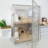 Luxury Transparent Double-Layer Acrylic Hamster Cage Villa