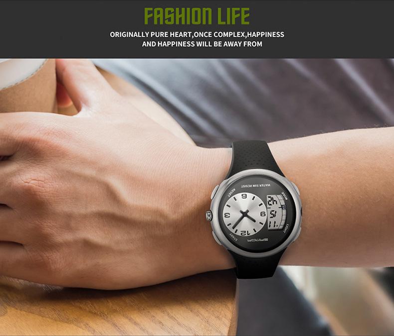 Sanda Men's Waterproof Multifunctional Luminous Sports Watch