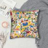 Federa per Cuscino Stampa Baby Friend C-Caillou Copricuscino Copricuscini Arredamento Casa Y2K con Zip Multitasca