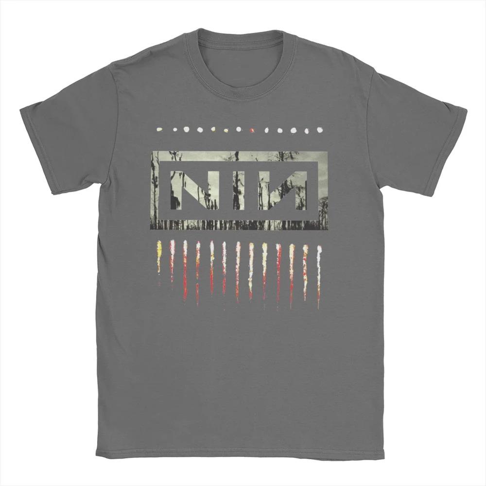 Nine Inch Nails NIN Rock Band Apparel Men's Women Cotton T Shirt Cotton Tee Print Oversized T-shirt Summer Unisex Clothes Cotton