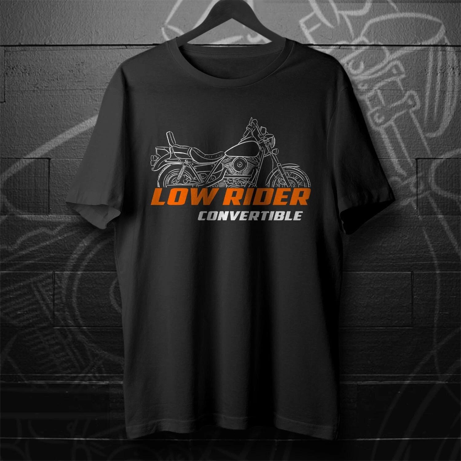 

Black men s and women s T-shirt For Harley FXRS-CONV Low Rider Convertible 1989-1993- Motorcycle XL