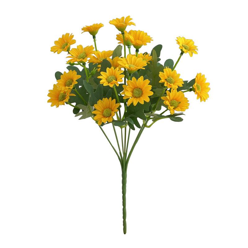 Artificial Flowers Plants 31cm Sun Flower Colorful Small Daisy Silk Home Garden Decoration Chrysanthemum Wedding DIY Party