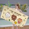 Classic Cartoon L-LINE F-FRIENDS Beach Towel Colorful Bath Towels For Girl Microfiber Quick Dry Sand Free Beach Gym Pool