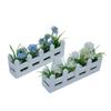 1/12 Dollhouse Simulation Flower Potted Model Dollhouse Mini Garden Decoration Dolls House Micro Landscape Ornament