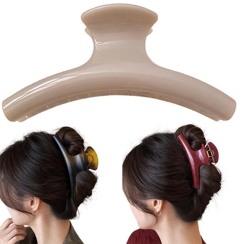 Große geschwungene Harz-Haarklammer für Damen Sicherer Halt Leichtes Haaraccessoire Haarnadel für Komfort und Styling
