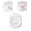 Three Grid Dining Plate Grid 211 Fat Reduction Plate Household Breakfast Utensils Ceramic Weight Loss Quantitative Dinner Plates