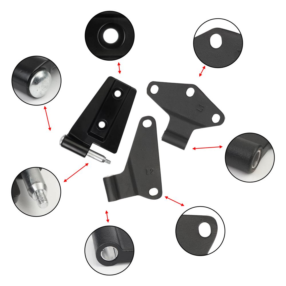 55395386AB 4 Door Hinge Assembly Kits Replace 55395387AB 55395385AC 55395384AC For 2007-2018 Jeep JK Wrangler Inside and Outside