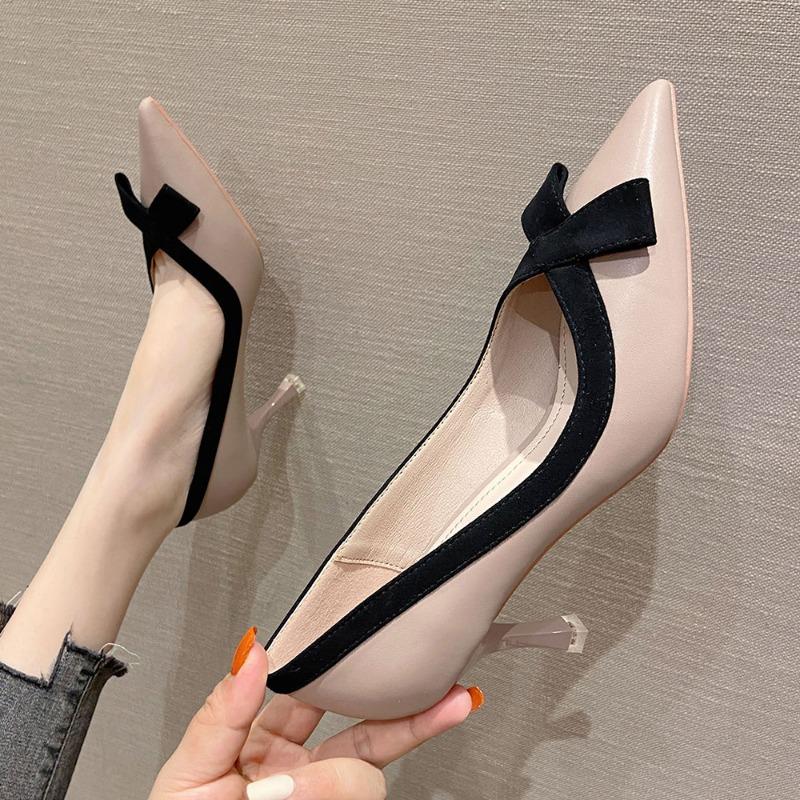 8-Bogen High Heels Einzelne Schuhe Damen Design Stiletto Damenschuhe Super High Heels
