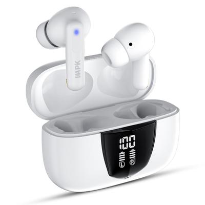 Auriculares Bluetooth Inalámbricos con LED de Ruido Nivel de Batería Bluetooth Automático Rápido Sonido Compatible con Perfectos para Entrega de Negocios y Llamadas ENC,
