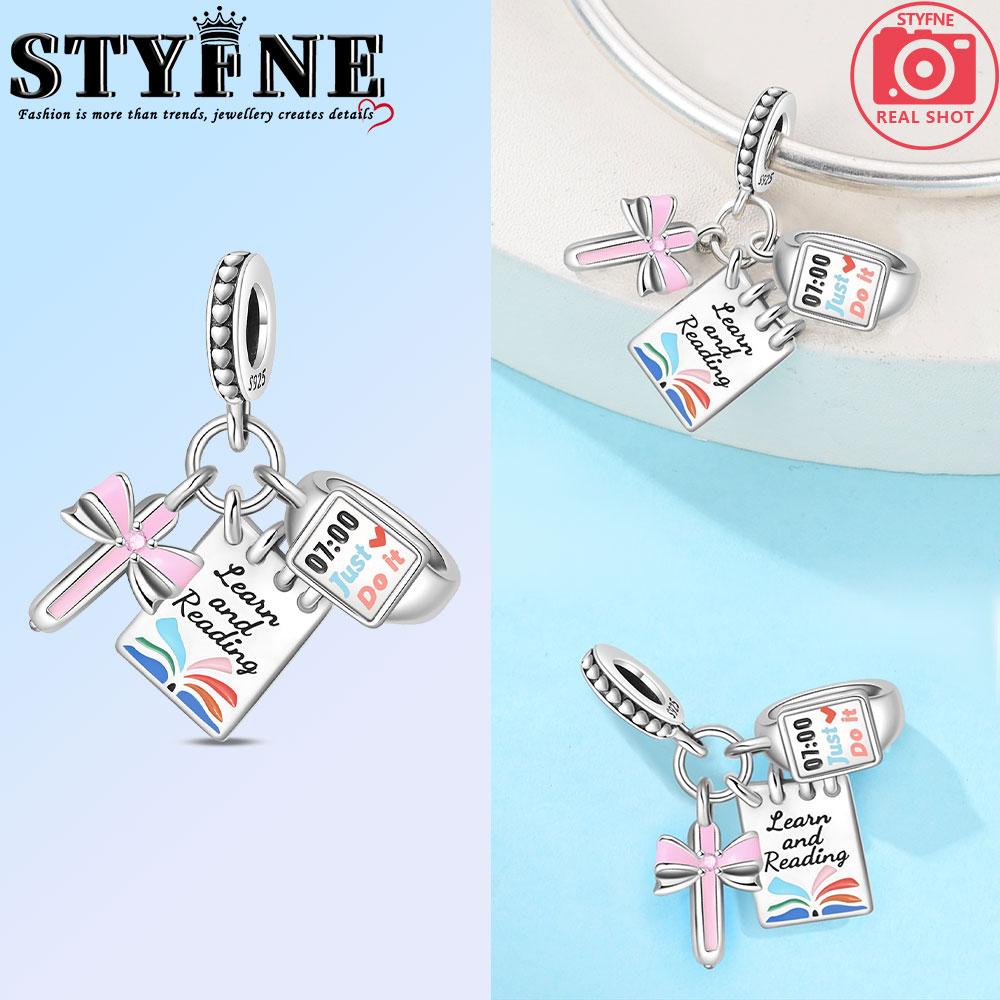 Copper Pink Glittering Zircon Heart Love Magic Headphones Backpack Charms Beads Fit Diy Bracelets Necklace Jewelry