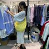2025 Spring/Summer Korean Nylon Crossbody Dumpling Bag: Women's Large Capacity Pleated Tote Crescent Bag.