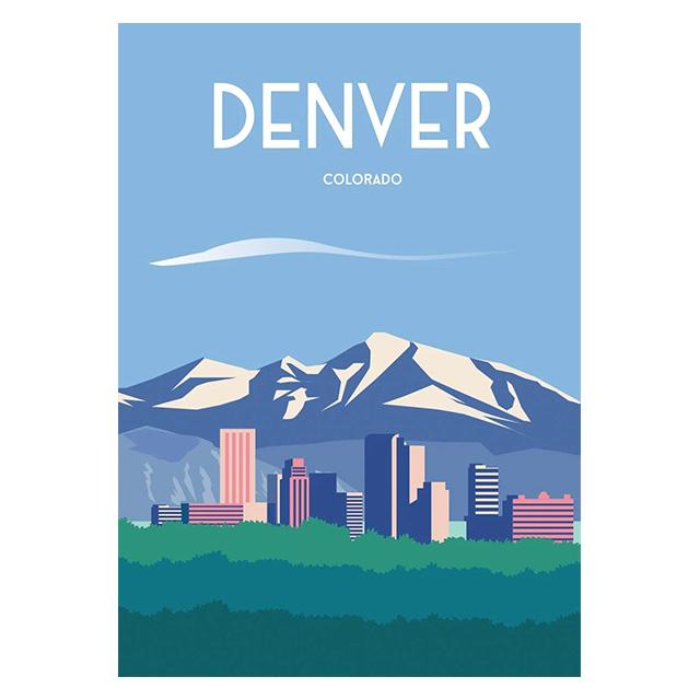 Abstrakte Cartoon Stadt Reise Drucke Poster Leinwand Malerei Hd Modern Wandkunst Bilder Für Wohnzimmer Schlafzimmer Heimdekoration