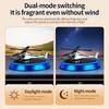 Car Air Freshener Solar-Powered Rotating Plane Perfume - High-End Dashboard Decoration for Men, Car Interior Ornament