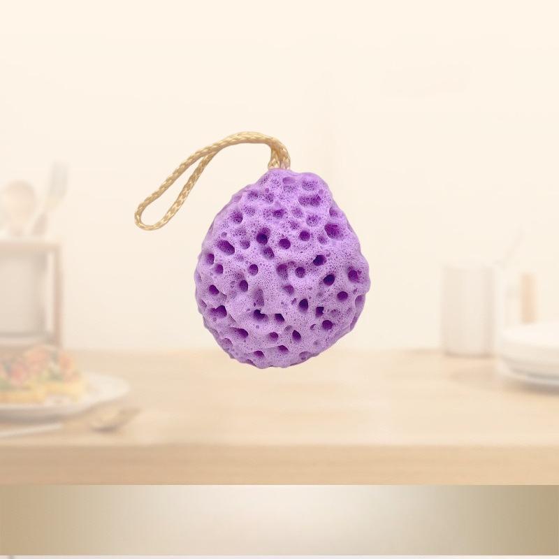 1pc Japanese Honeycomb Bath Sponge - Ultra Soft Bathing Sponge with Honeycomb Cells, Non-Slip Grip, Gentle Exfoliating Body