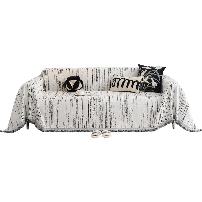 Black and White Ins Style Sofa Towel Chenille Anti-Scratching Cover Cloth All-Inclusive High-Grade Light Luxury Universal Cover Cover