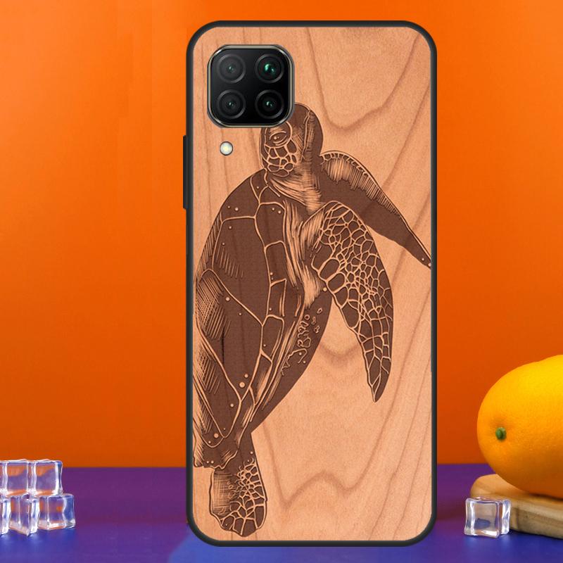 Turtle Wood Pattern For Huawei Nova 7i 8i 11i 12i 12s 9 10 SE Y91 Y90 Y60 Y70 Y72 Y61 P30 P40 Lite P60 Pro Case