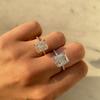 "Europese & Amerikaanse Luxe IJsbloem Slijpvorm High-End Design Ring voor Dames - Super Flits R7233"