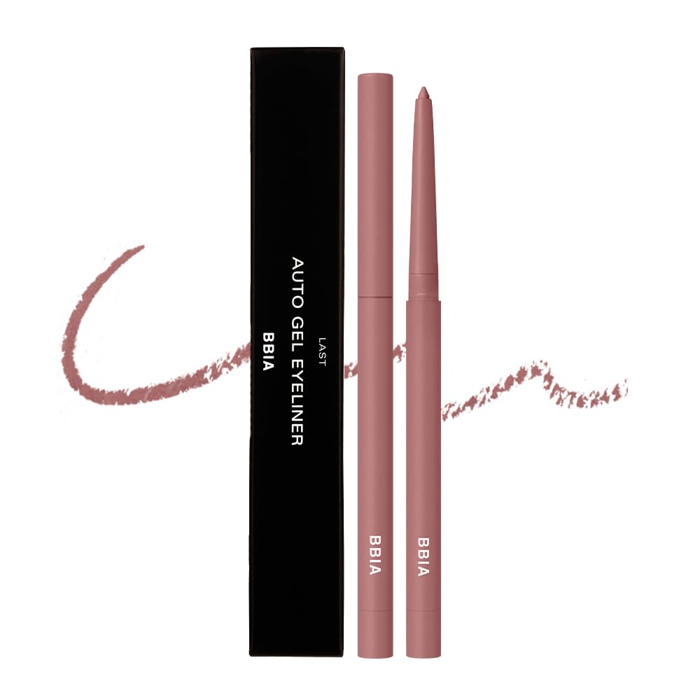 BBIA Last Auto Gel Eyeliner Mauve Burn Natural Daily Use Smooth Texture Color High Adhesion Korean Makeup #20 0.3g Smudge-Free Easy-to-Put
