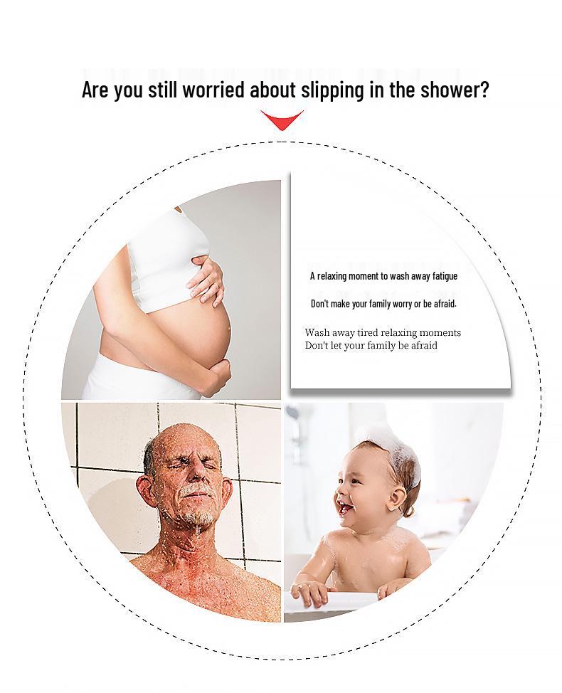100x40 PVC Non-slip Bathtub Mat with Suction Cups - Waterproof Bathroom Floor Mat
