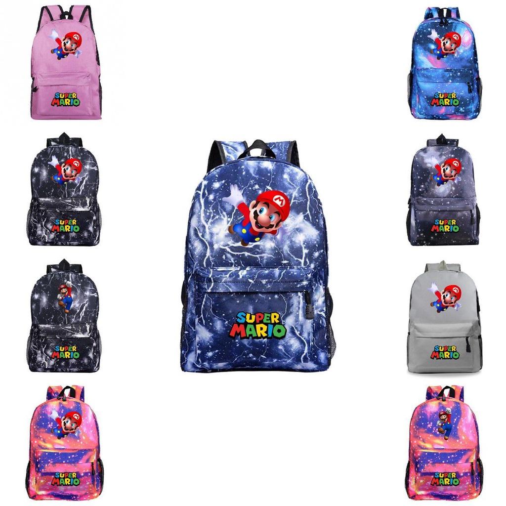 Super Mario Rucksack für Kinder Große Kapazität Schultasche Aus Strapazierfähigem Material