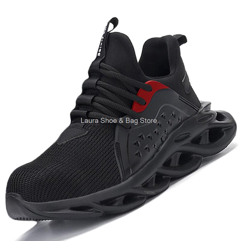 Fashion Lightweight Safety Shoes Men Work Safety Boots Anti-smash Anti-stab Work Sneakers Breathable Steel Toe Shoes for Man Industrial