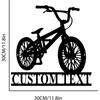 Custom BMX Bike Metal Wall Art, Personalized Bicycle Racing Name Sign Home Decor, BMX Biker Gift