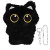 Black Cat Bag Charm Cute Cat Plush Doll Keychain Accessories Handbag Backpack Decorative Pendants for Halloween Christmas Gifts