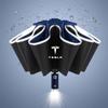bntfg6 Automatic Umbrella with LED Reflective Strip Rain Wind Umbrella For Tesla Model 3 X S Model Y Accessories