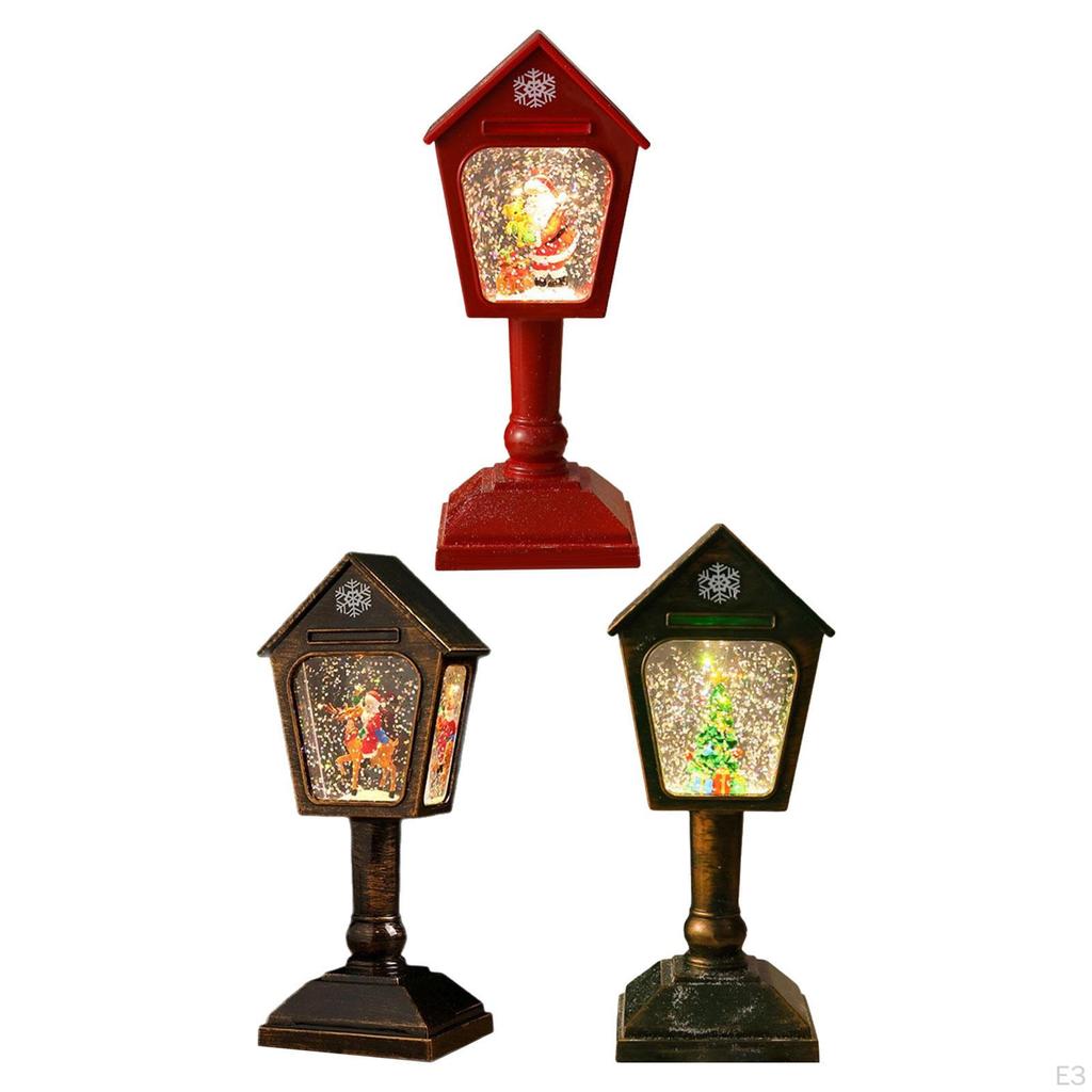 Weihnachten Schneekugel Glitzernde Spieluhr Weihnachtsspielzeug Einzigartiges LED-Flackern Schneeflocke für