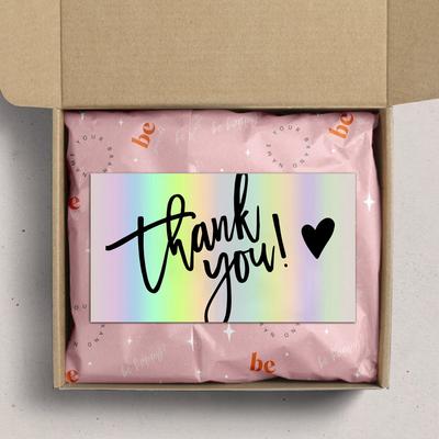 30 piezas Tarjeta de Agradecimiento Por Apoyar Negocio Decoración de Paquete "Gracias Magníficas" Tarjeta de Presentación Tarjeta Láser Hecha a Mano Con Amor