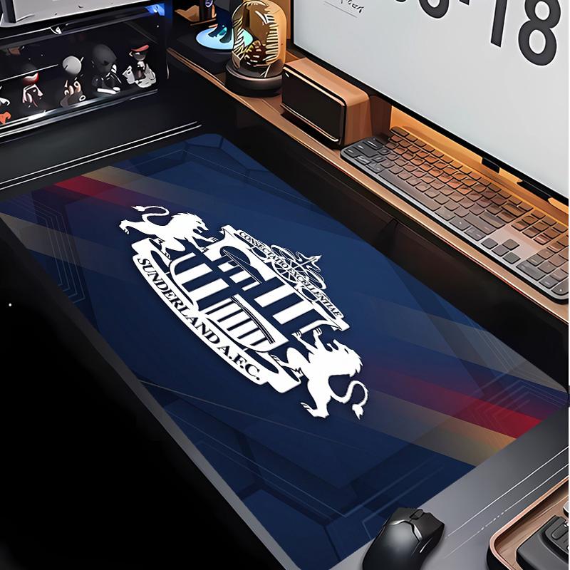 Sunderland Football Pattern Mouse Pad Non?Slip Rubber Base Gaming Mousepad For Desk Office Home