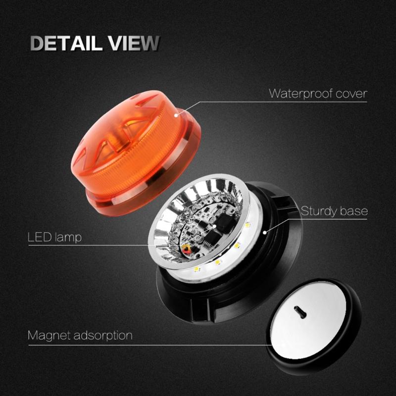 12V-24V Car LED Flashing Strobes Beacon Emergency Warning Light Lamp Ambers