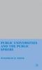 The Public Universities and the Public Sphere Book