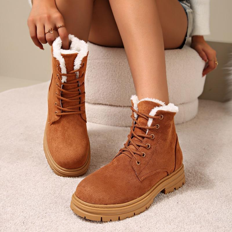 New winter Martin boots Source Snow boots Fleece thickened women's shoes Winter warm non-slip cotton boots